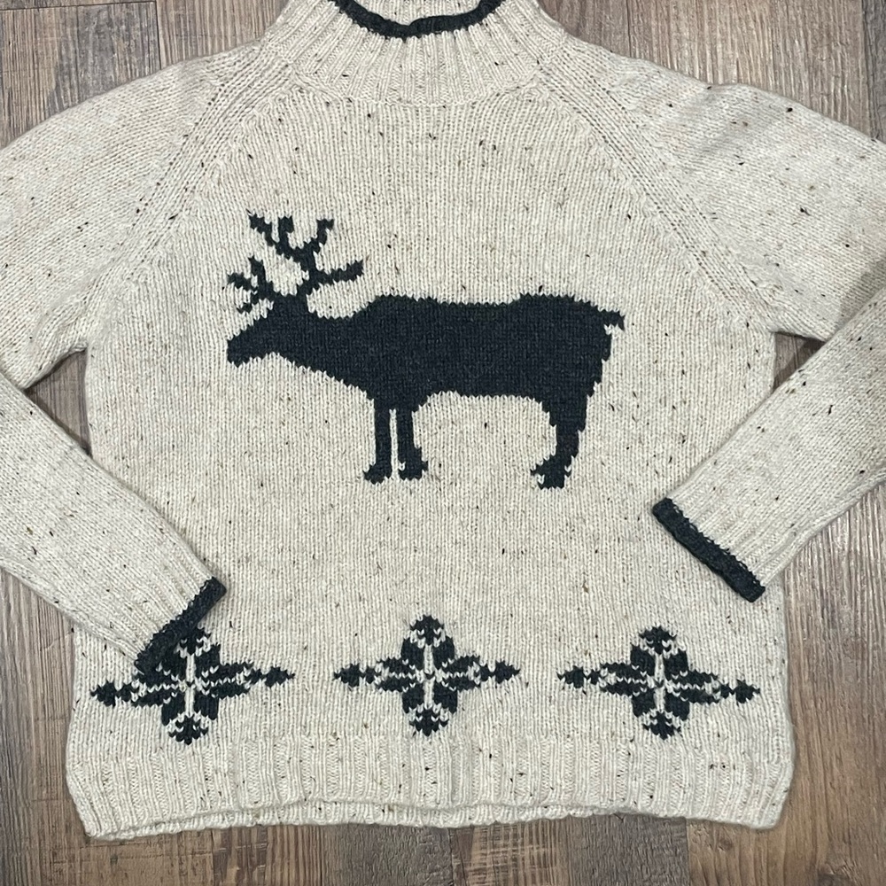 VTG Eddie Bauer wool chunky knit sweater